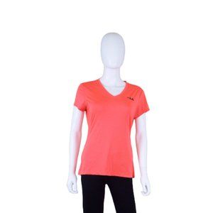 WOMEN'S FILA  ACTIVE WEAR ATHLETIC SHORT SLEEVE ORANGE TEE TOP - MEDIUM